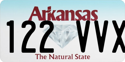 AR license plate 122VVX