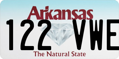AR license plate 122VWE