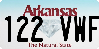 AR license plate 122VWF