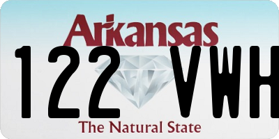 AR license plate 122VWH