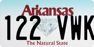 AR license plate 122VWK