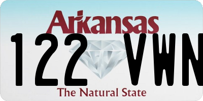 AR license plate 122VWN