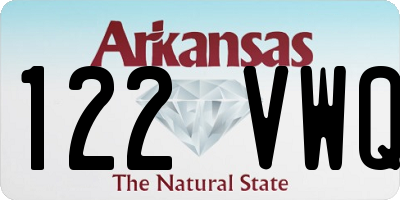 AR license plate 122VWQ