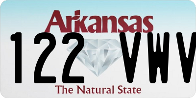 AR license plate 122VWV