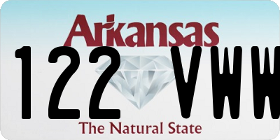 AR license plate 122VWW