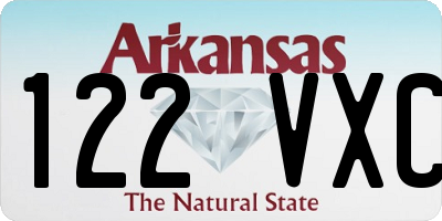 AR license plate 122VXC