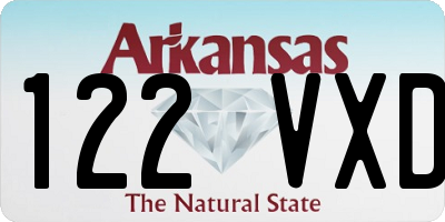 AR license plate 122VXD