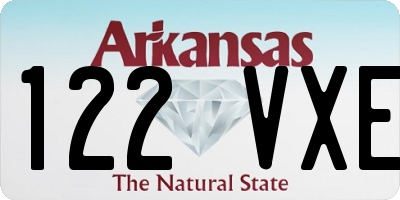 AR license plate 122VXE