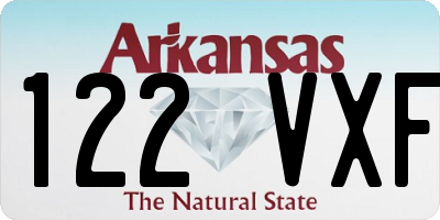 AR license plate 122VXF