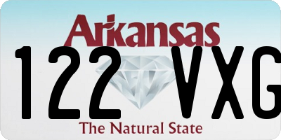 AR license plate 122VXG