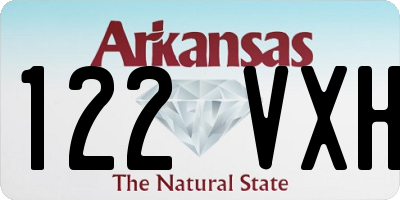 AR license plate 122VXH