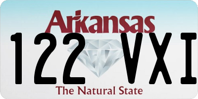 AR license plate 122VXI