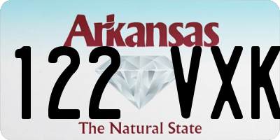 AR license plate 122VXK