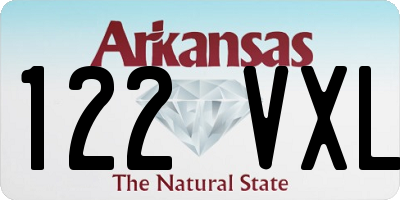 AR license plate 122VXL
