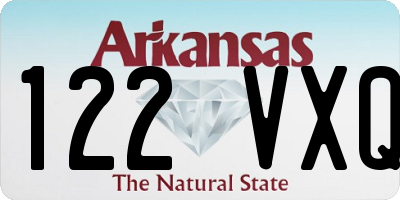 AR license plate 122VXQ