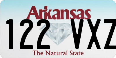 AR license plate 122VXZ