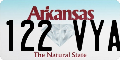 AR license plate 122VYA