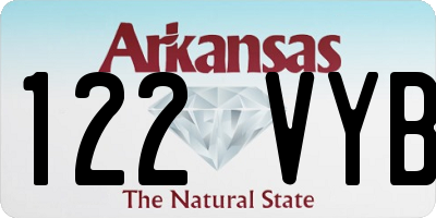 AR license plate 122VYB