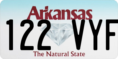 AR license plate 122VYF