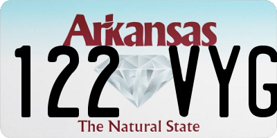 AR license plate 122VYG