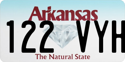 AR license plate 122VYH