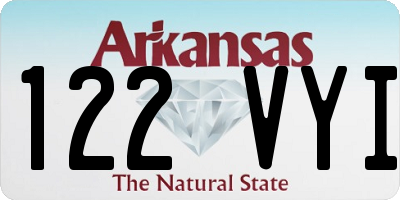 AR license plate 122VYI