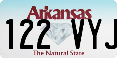 AR license plate 122VYJ