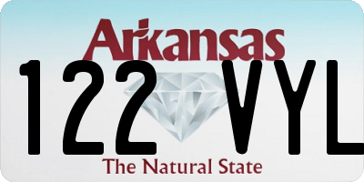 AR license plate 122VYL