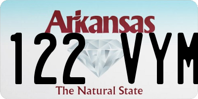 AR license plate 122VYM