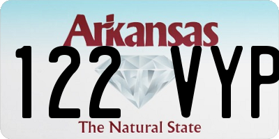 AR license plate 122VYP