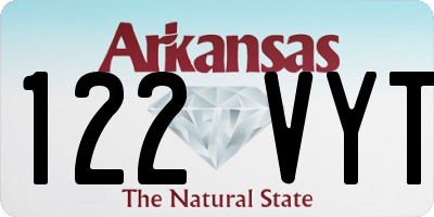 AR license plate 122VYT