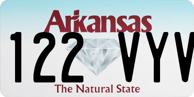 AR license plate 122VYV