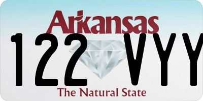 AR license plate 122VYY