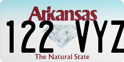 AR license plate 122VYZ