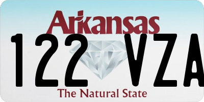 AR license plate 122VZA