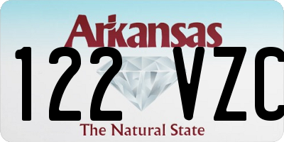 AR license plate 122VZC