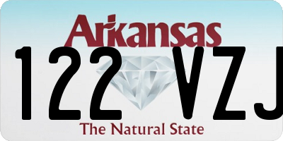 AR license plate 122VZJ