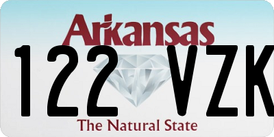 AR license plate 122VZK