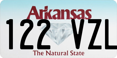 AR license plate 122VZL