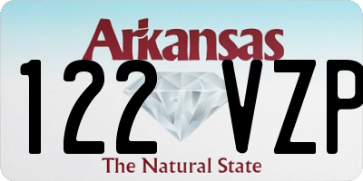AR license plate 122VZP