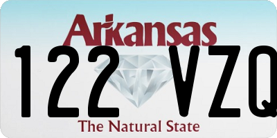 AR license plate 122VZQ