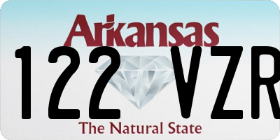 AR license plate 122VZR