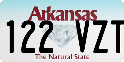 AR license plate 122VZT