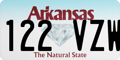 AR license plate 122VZW