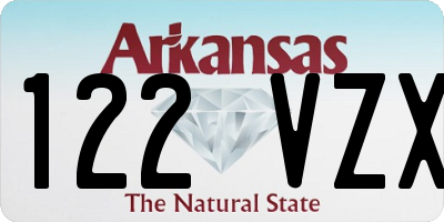 AR license plate 122VZX