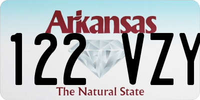 AR license plate 122VZY