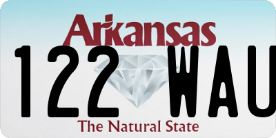 AR license plate 122WAU