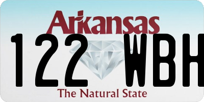 AR license plate 122WBH