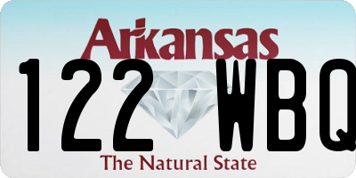 AR license plate 122WBQ