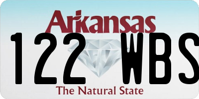 AR license plate 122WBS
